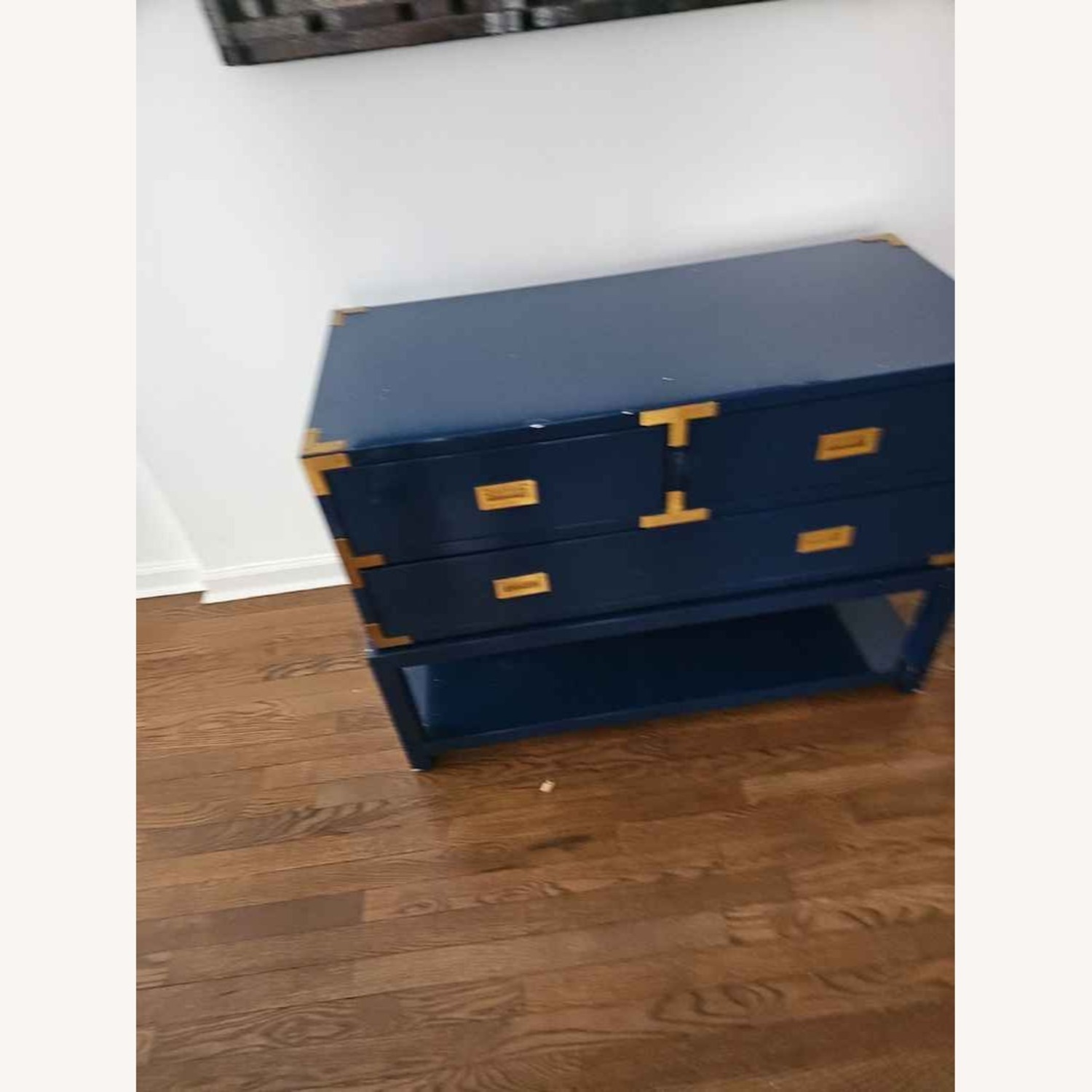 Lacquer Craft Blue Wood Sideboard - image-4