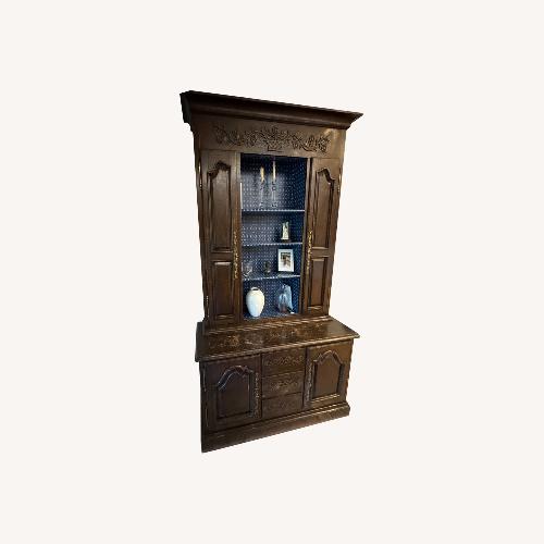 Used Vintage Solid Wood Hutch, Country French for sale on AptDeco