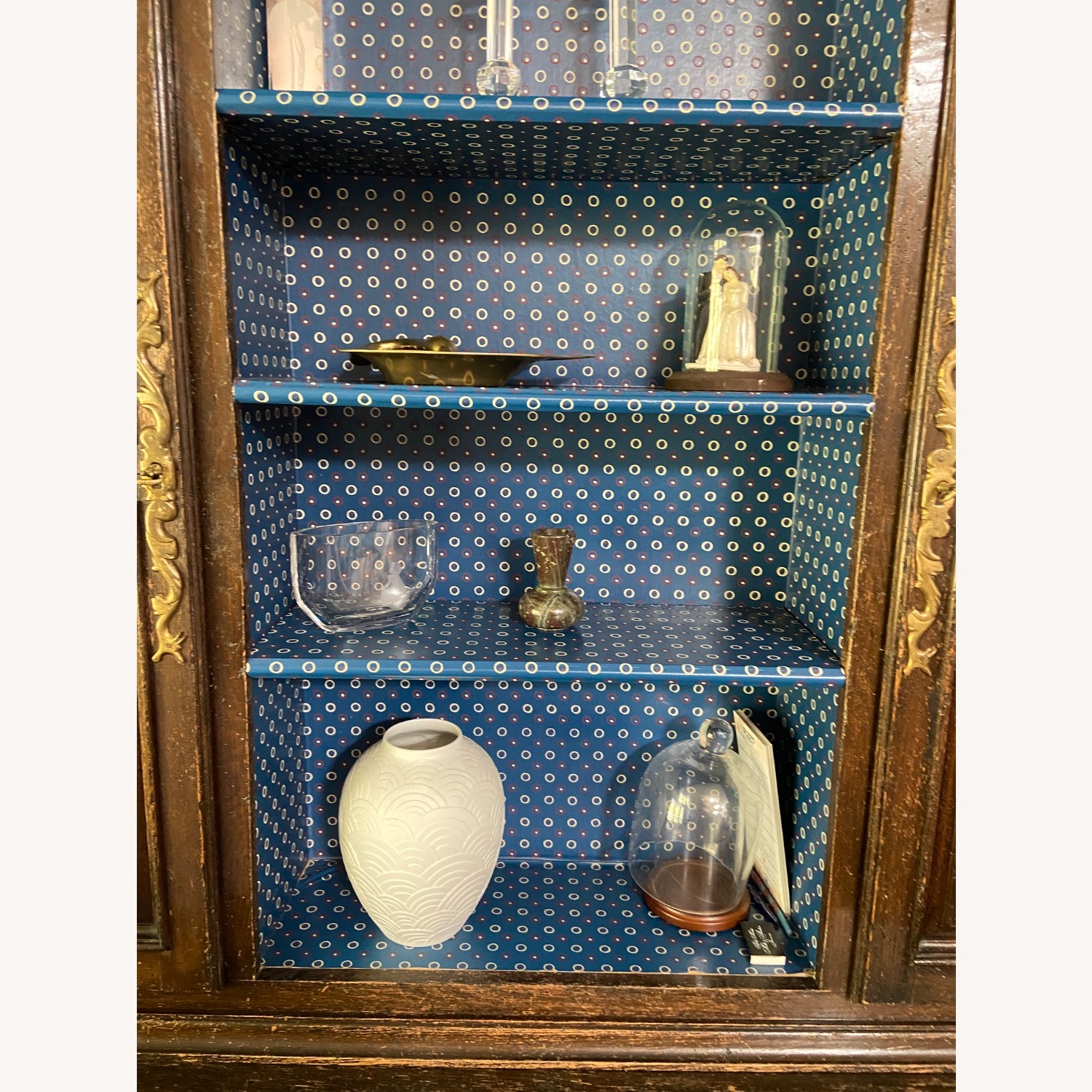 Vintage Solid Wood Hutch, Country French - image-5