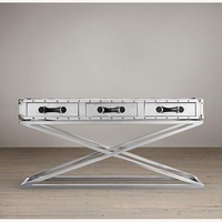 Restoration Hardware Trans-Atlantic Steamer Trunk Parsons Coffee Table