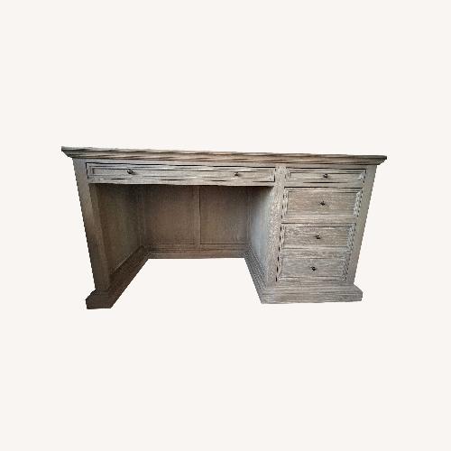 Used Restoration Hardware French Panel Dark Gray Desk for sale on AptDeco