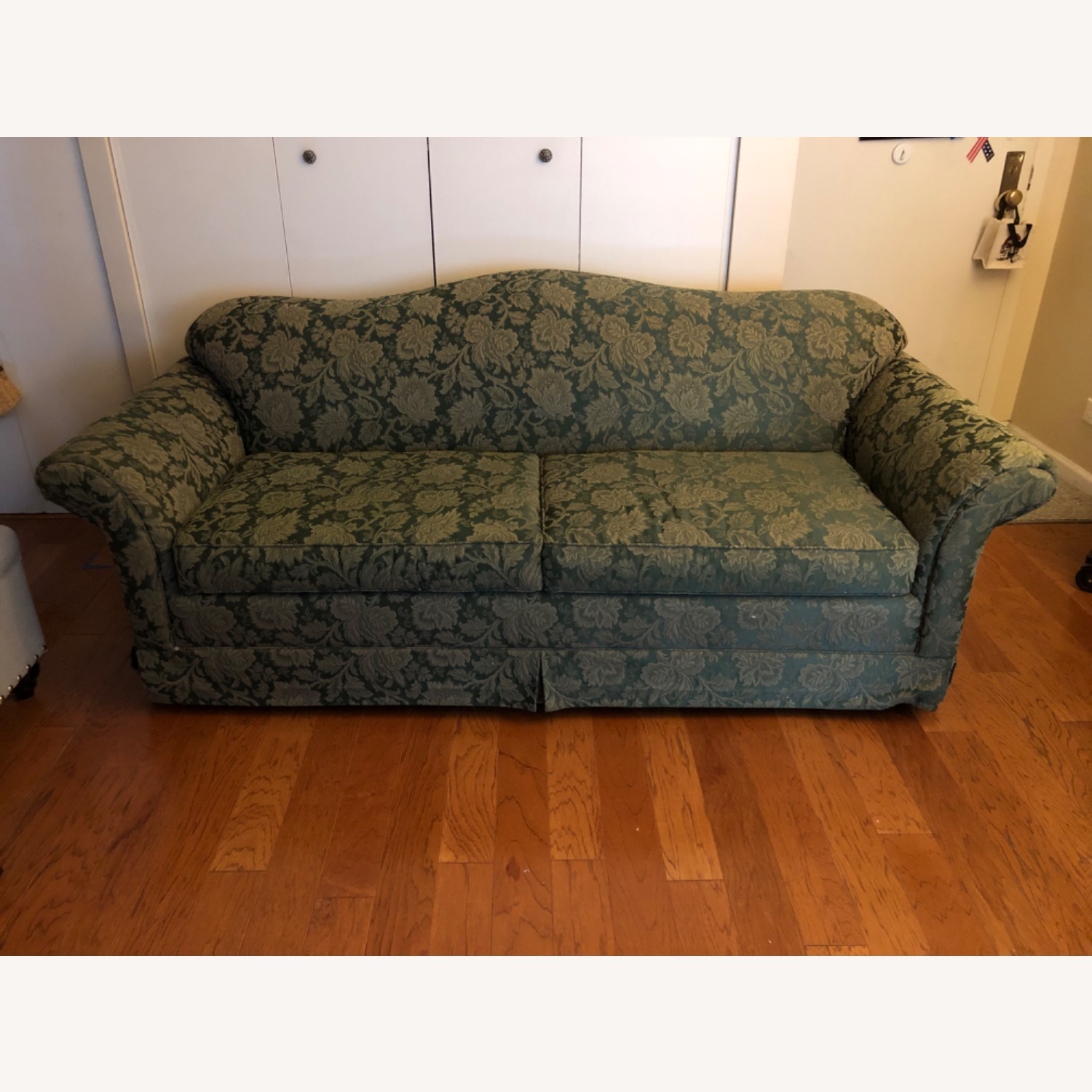 Green Fabric 3+ Seater Sofa - image-0