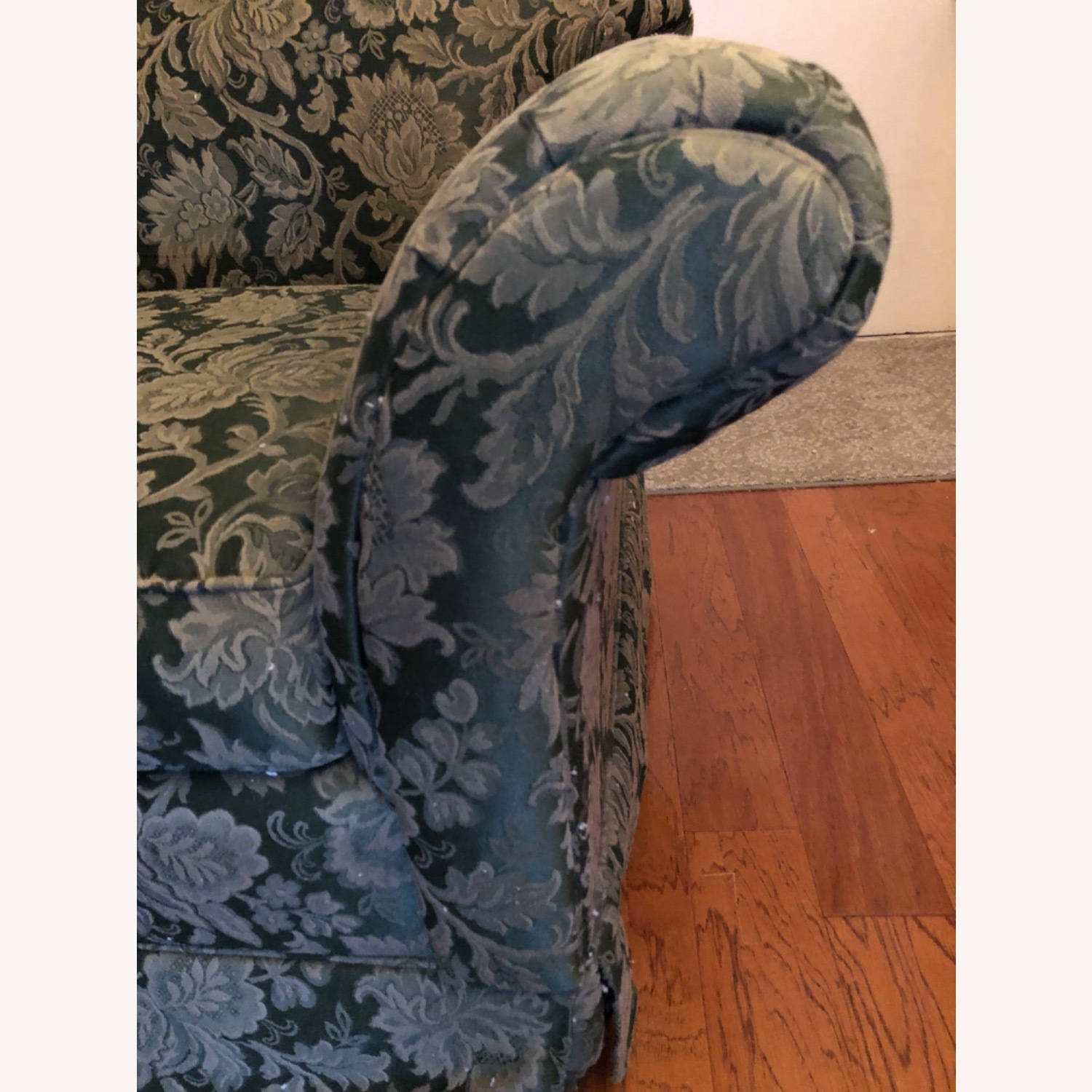 Green Fabric 3+ Seater Sofa - image-2