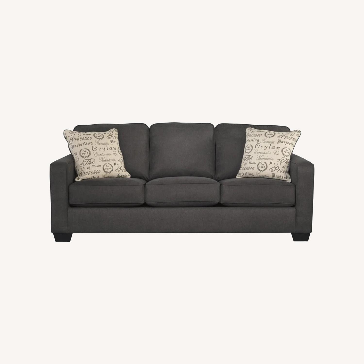 Ashley Furniture Alenya Dark Gray Fabric 3+ Seater Sofa - image-0