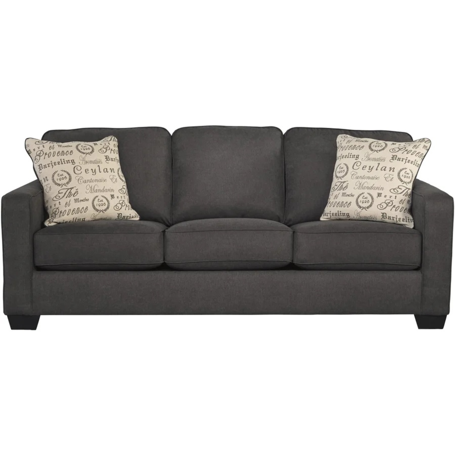 Ashley Furniture Alenya Dark Gray Fabric 3+ Seater Sofa - image-4