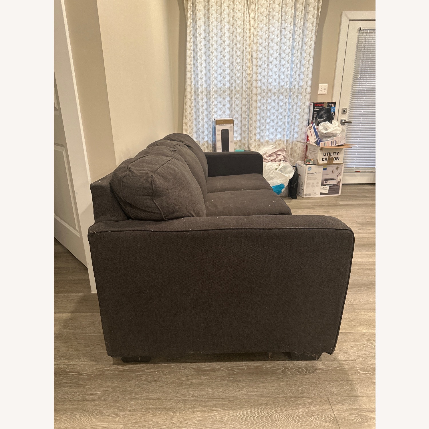 Ashley Furniture Alenya Dark Gray Fabric 3+ Seater Sofa - image-3