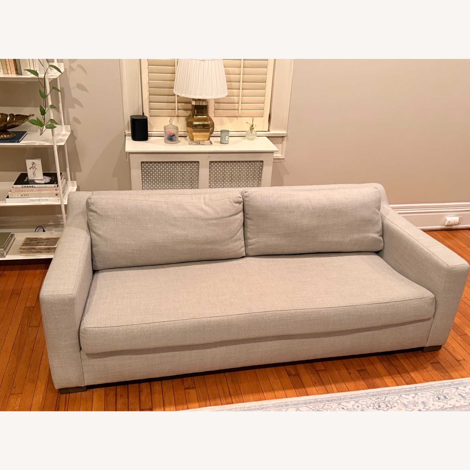 Light Gray Rattan 3+ Seater Sofa - image-3