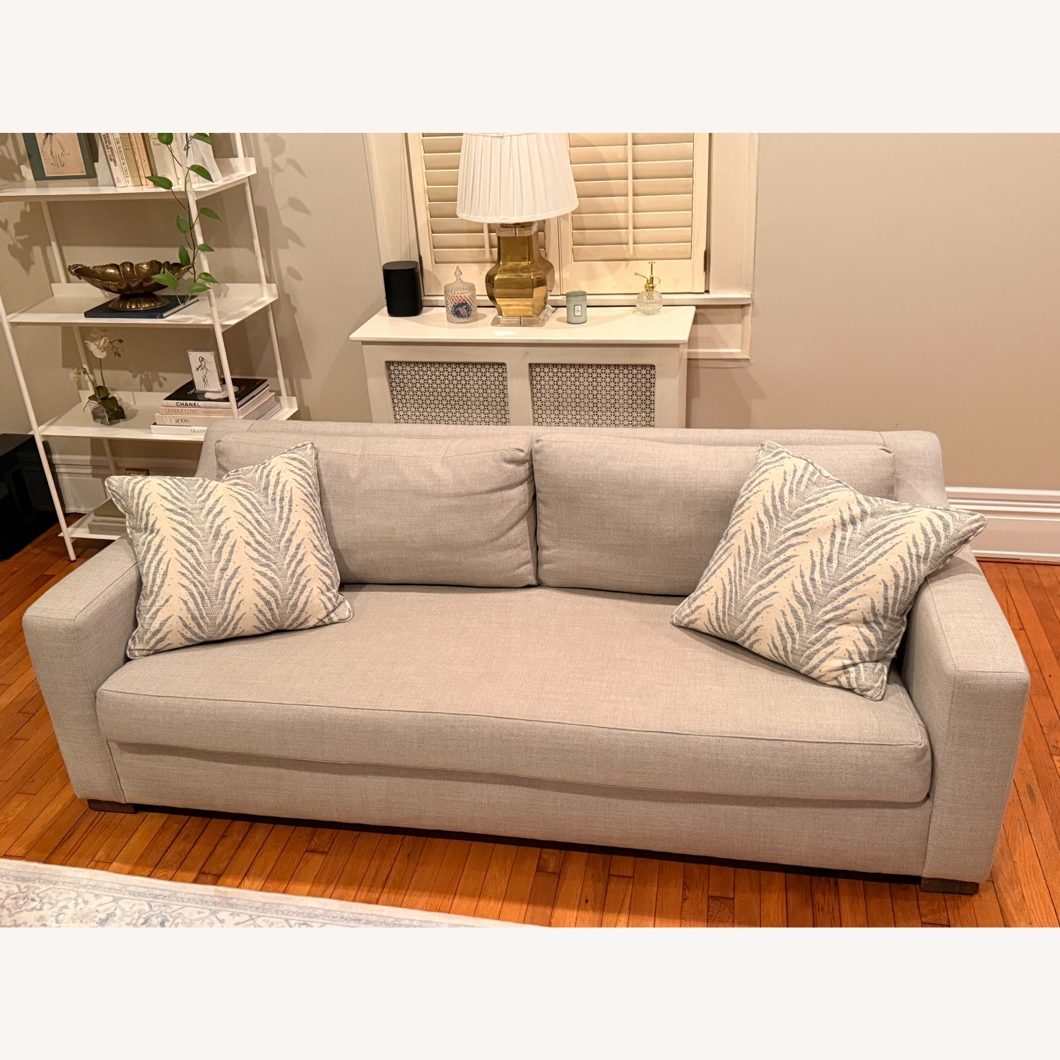 Light Gray Rattan 3+ Seater Sofa - image-7