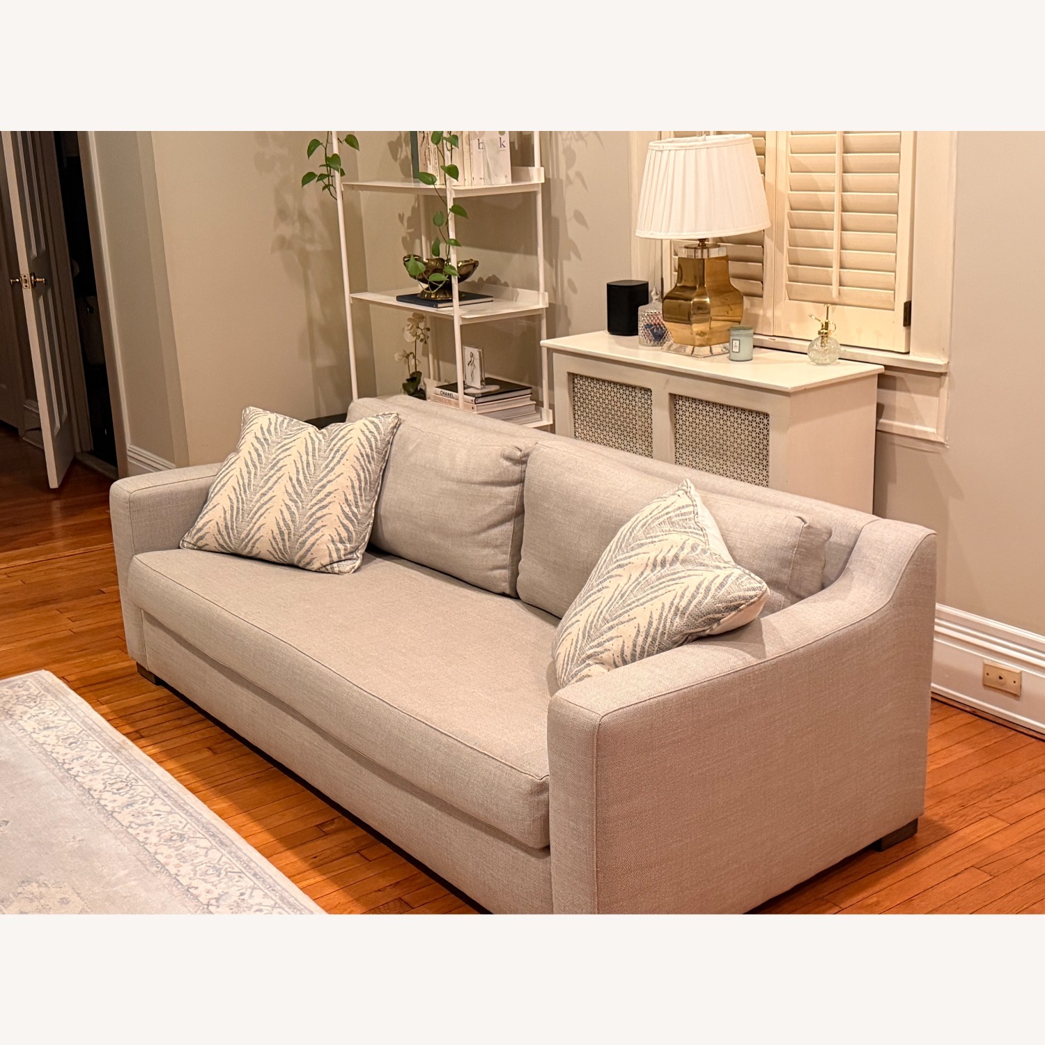 Light Gray Rattan 3+ Seater Sofa - image-6