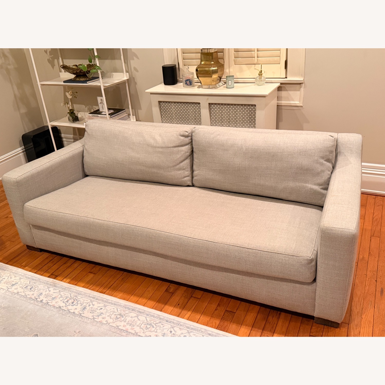 Light Gray Rattan 3+ Seater Sofa - image-4