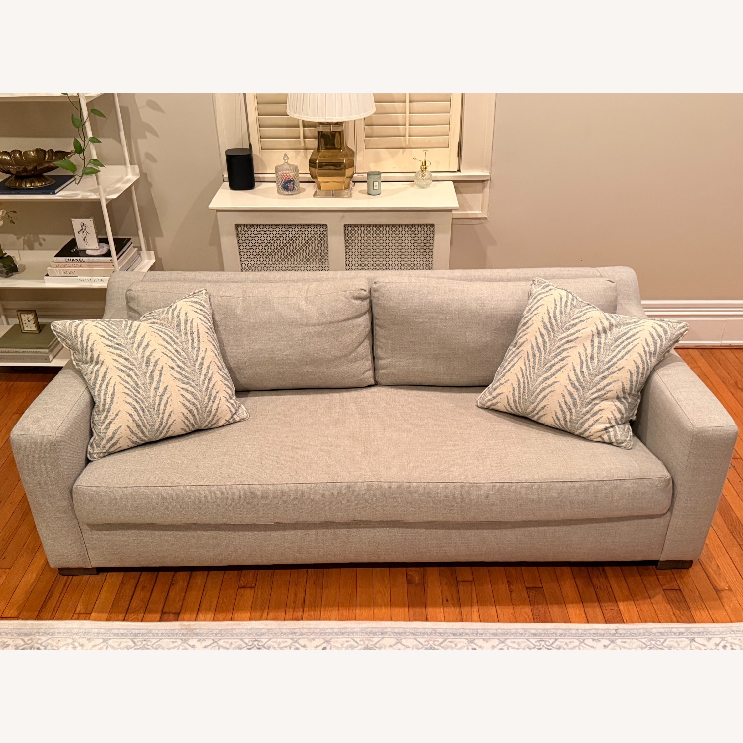 Light Gray Rattan 3+ Seater Sofa - image-5