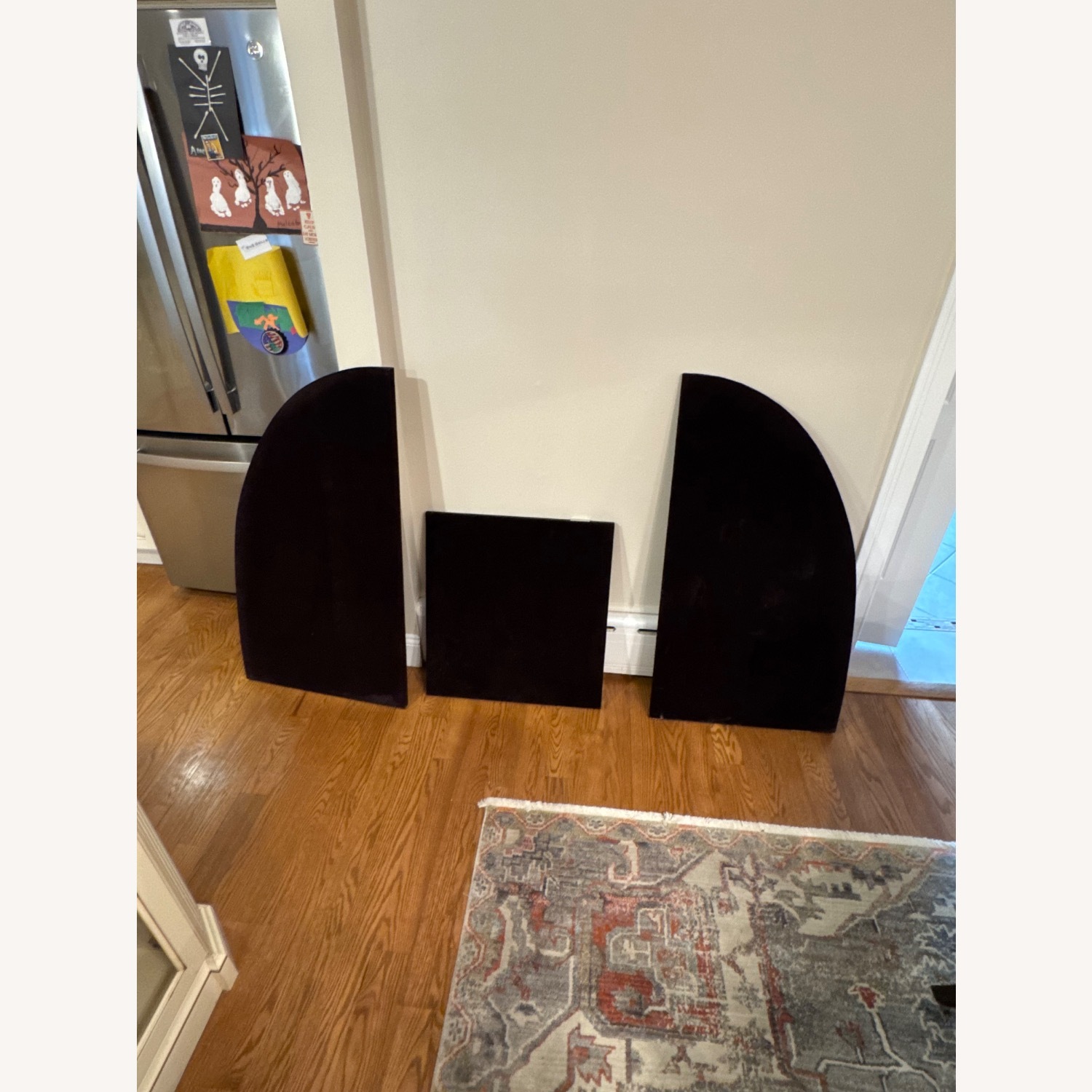 Dark Brown Wood Dining Set - image-7