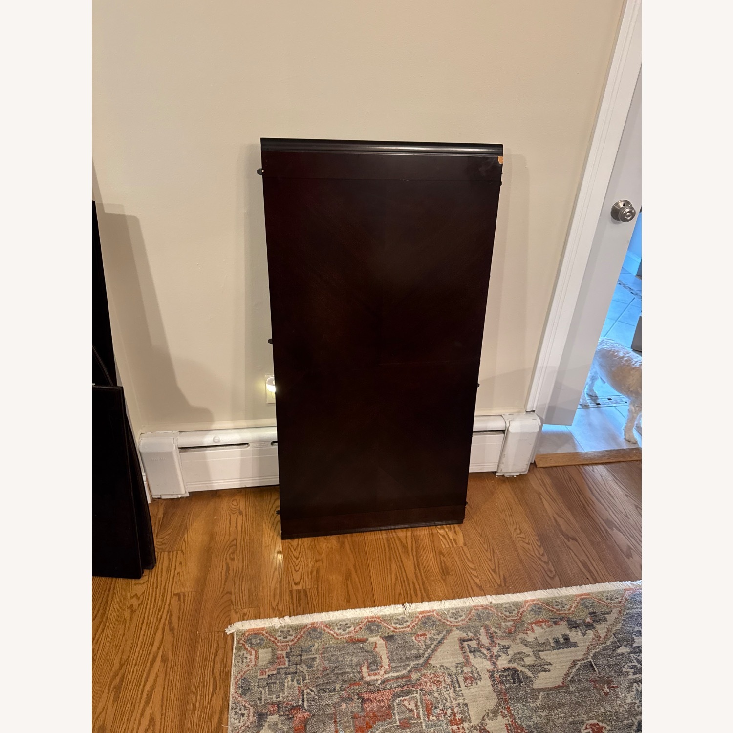 Dark Brown Wood Dining Set - image-6