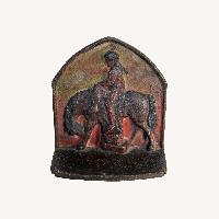 Cast Iron End of Trail Native American Bookends
