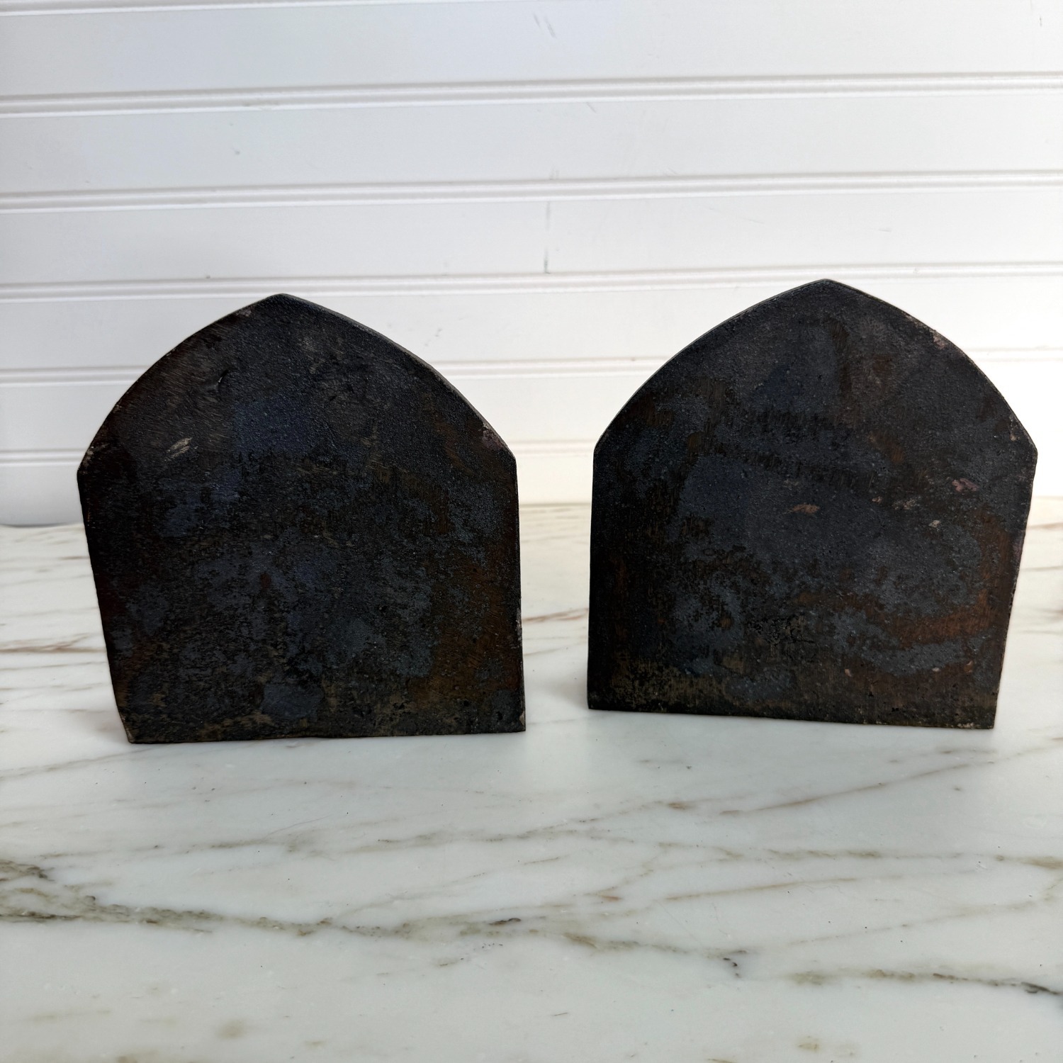 Cast Iron End of Trail Native American Bookends - image-4