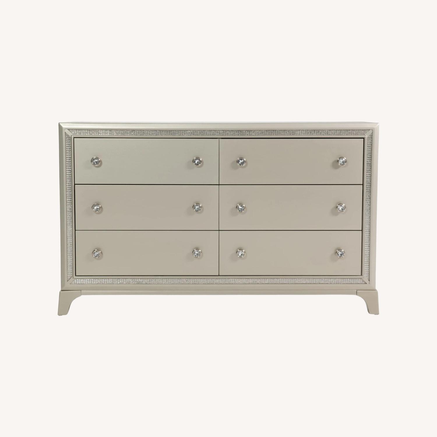 Bob's Discount Furniture Celine Silver Wood Dresser - image-0
