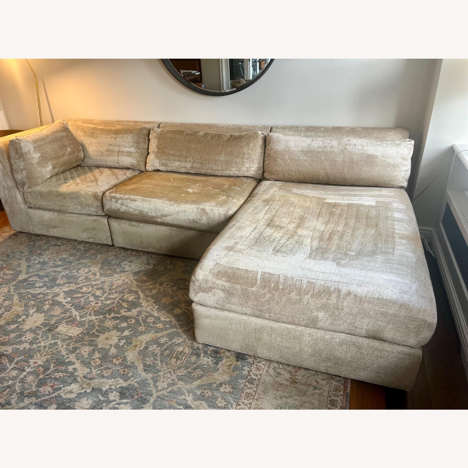 Kravet Light Brown Fabric 3+ Piece Sectional - image-4