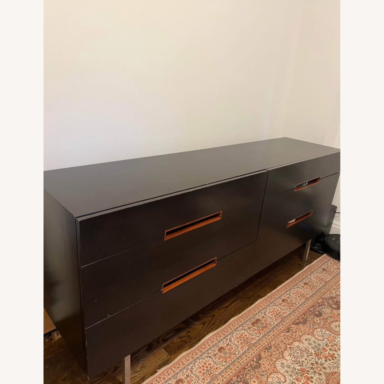 Dark Brown Wood Dresser - image-2