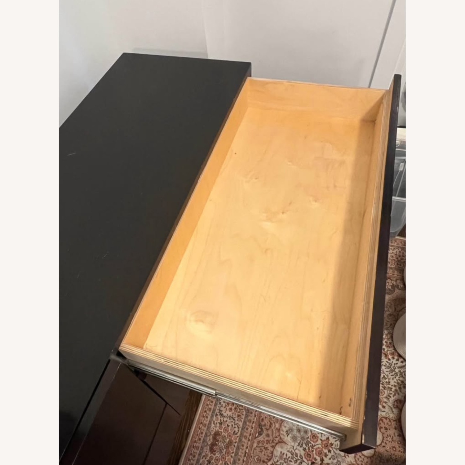 Dark Brown Wood Dresser - image-5