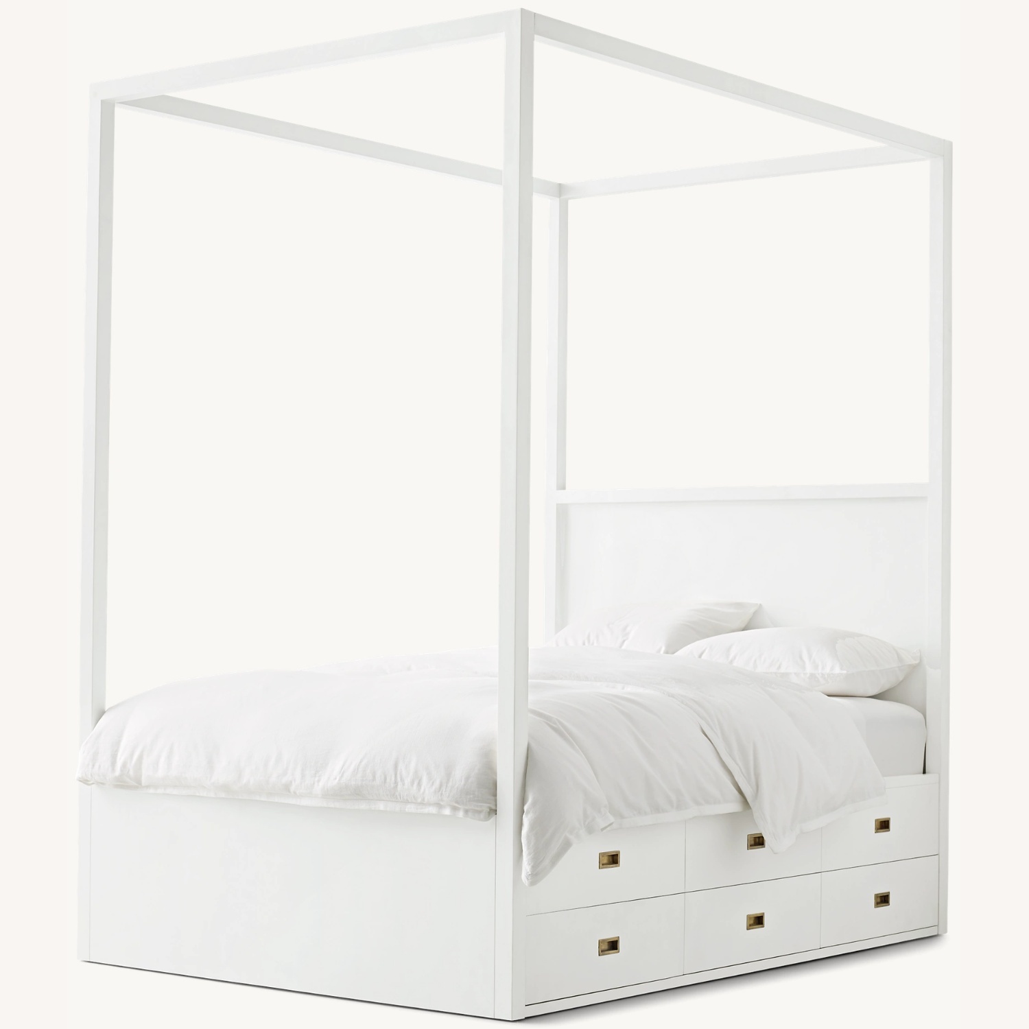 Restoration Hardware Baby & Child White Twin Bed - image-0