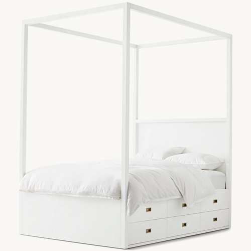 Used Restoration Hardware Baby & Child White Twin Bed for sale on AptDeco