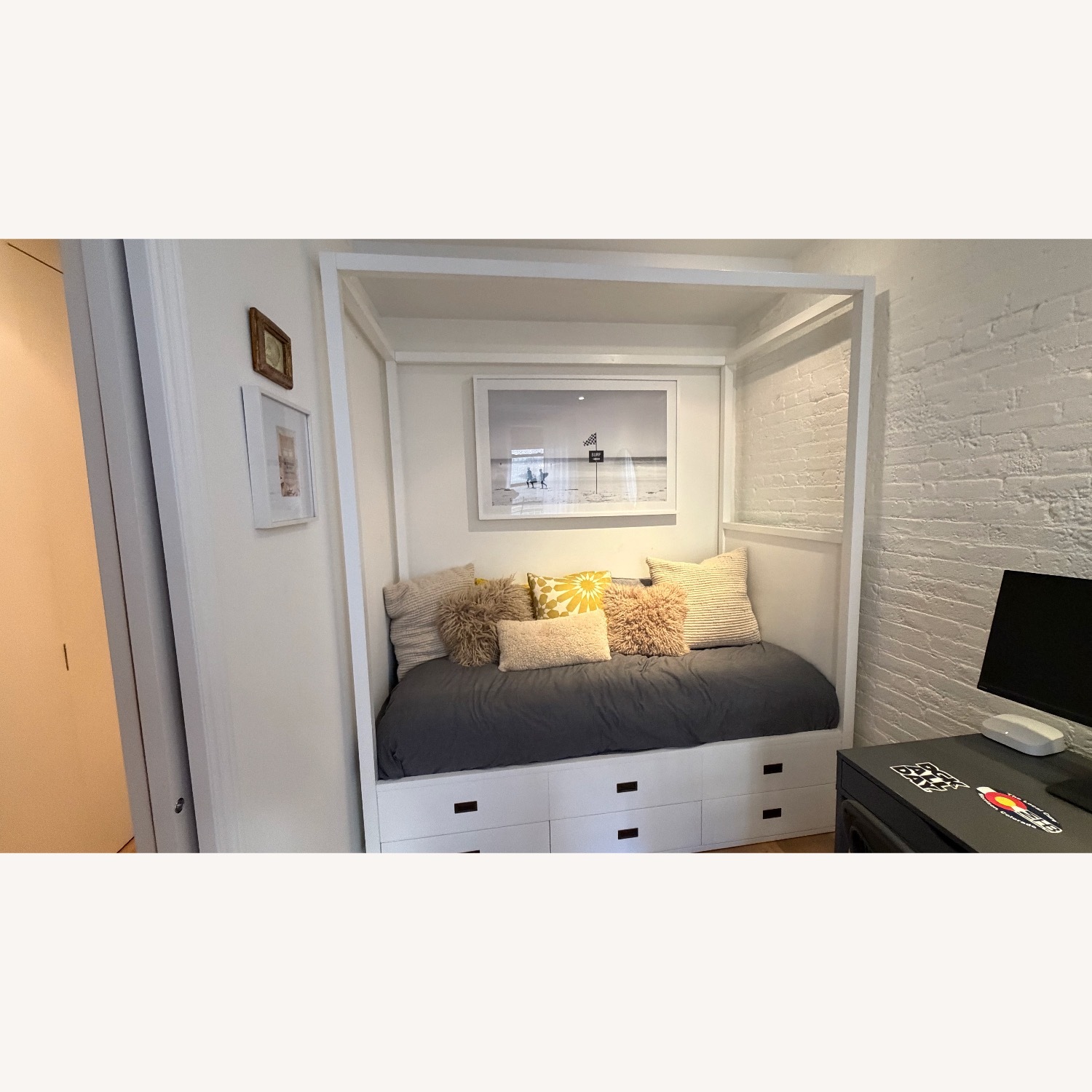 Restoration Hardware Baby & Child White Twin Bed - image-3