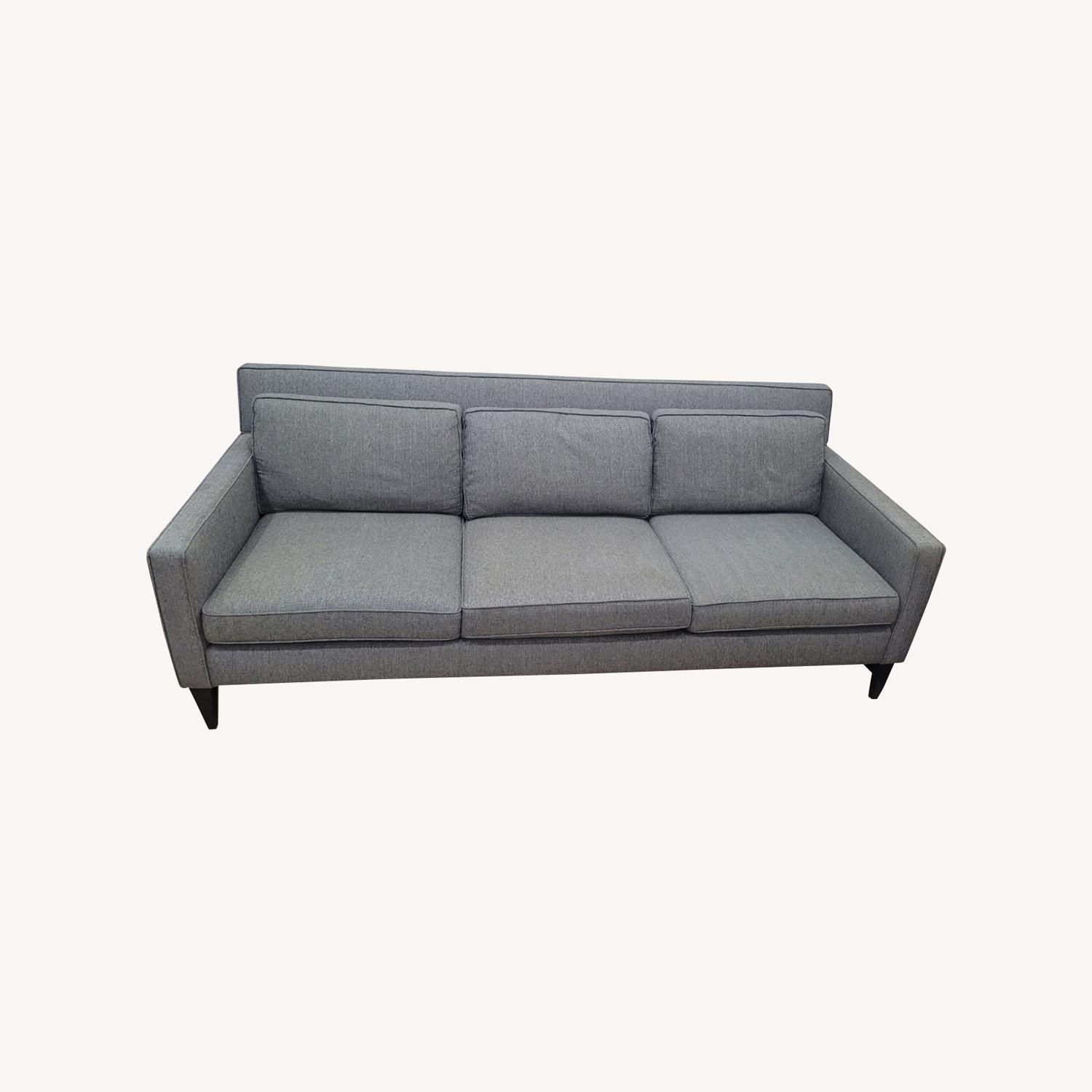 Crate & Barrel Rochelle Dark Gray 3+ Seater Sofa - image-0