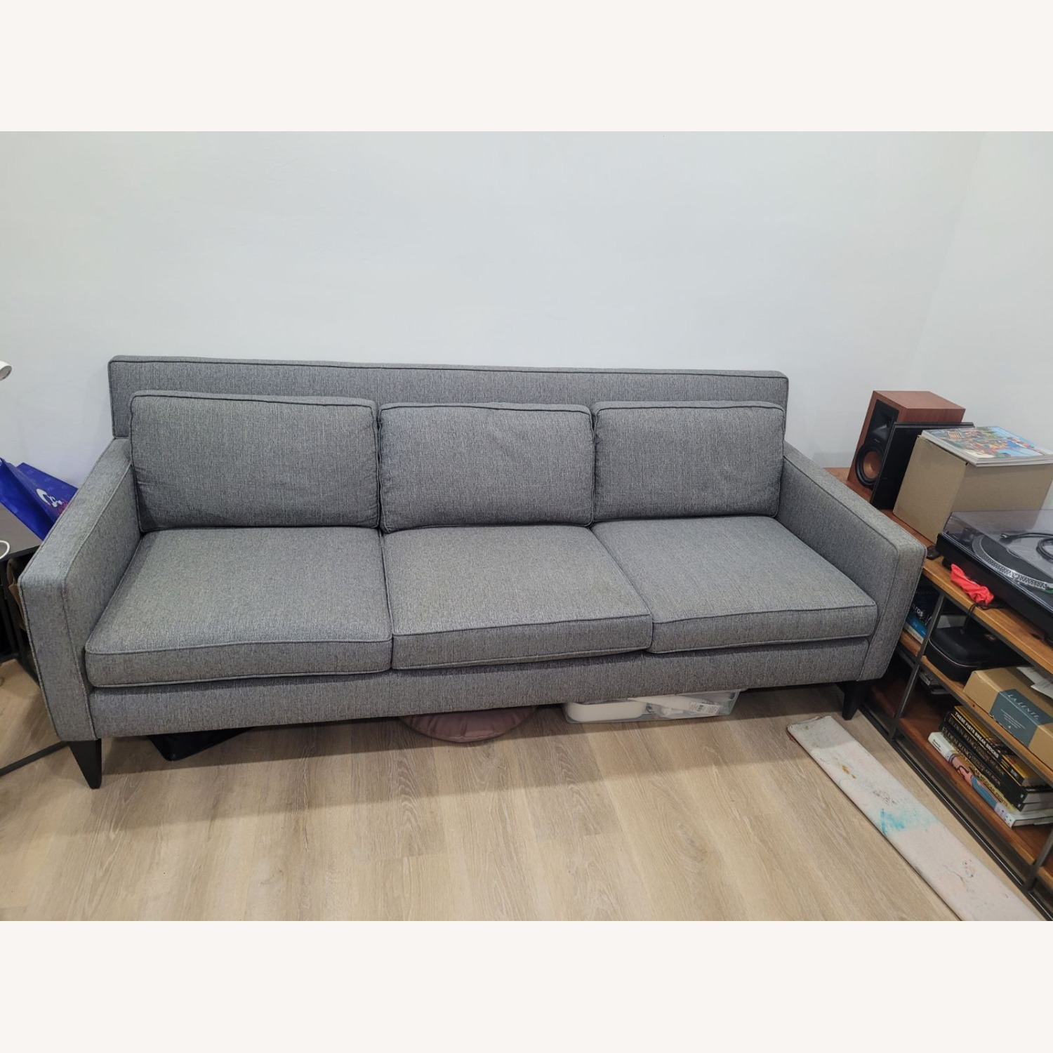 Crate & Barrel Rochelle Dark Gray 3+ Seater Sofa - image-4