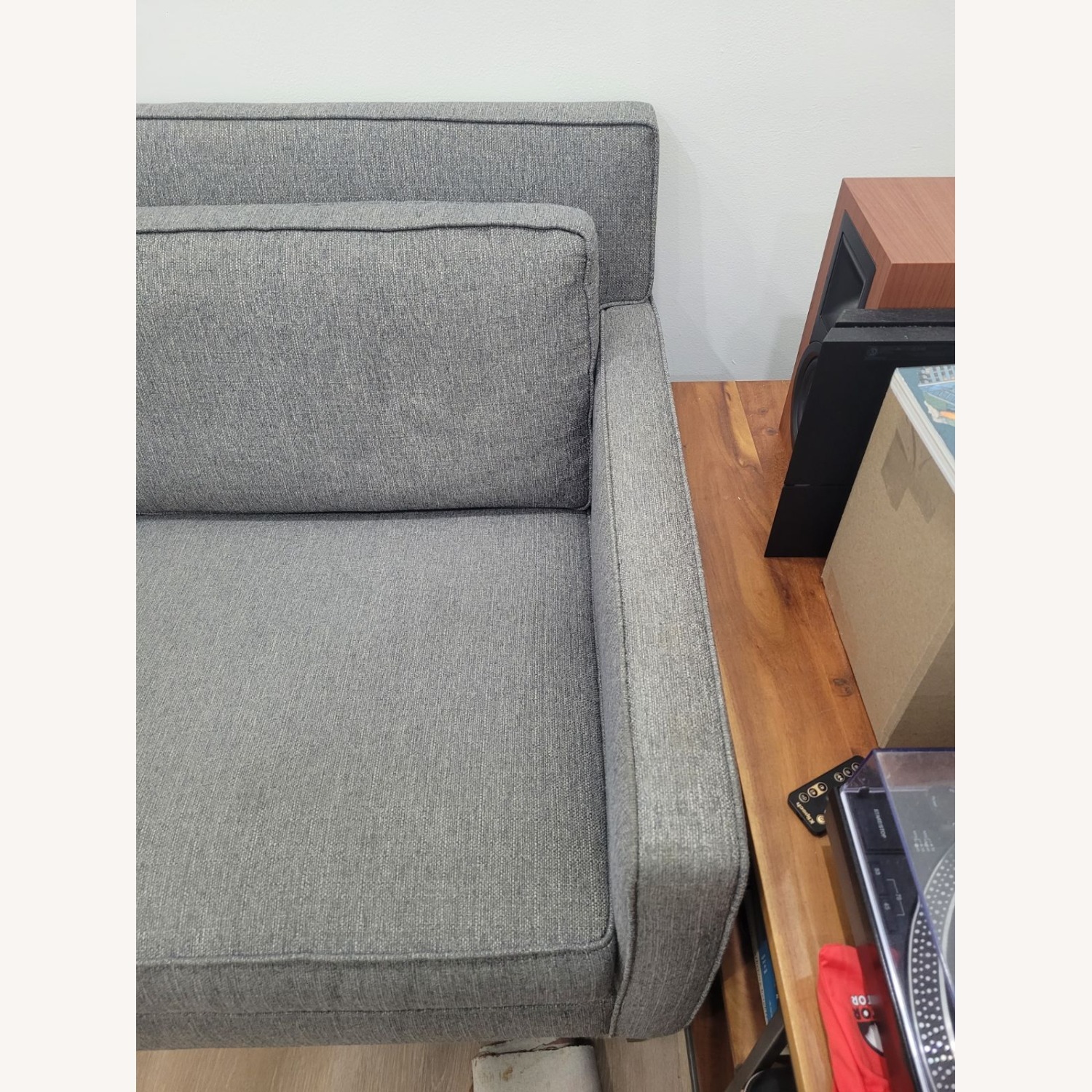 Crate & Barrel Rochelle Dark Gray 3+ Seater Sofa - image-8