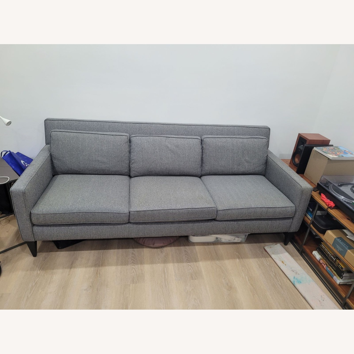 Crate & Barrel Rochelle Dark Gray 3+ Seater Sofa - image-5