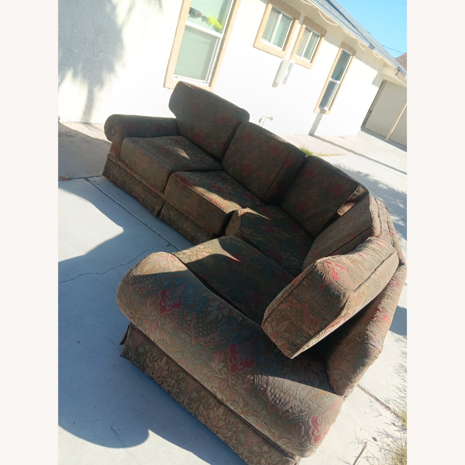 Vintage/Antique Green 3+ Piece Sectional - image-1