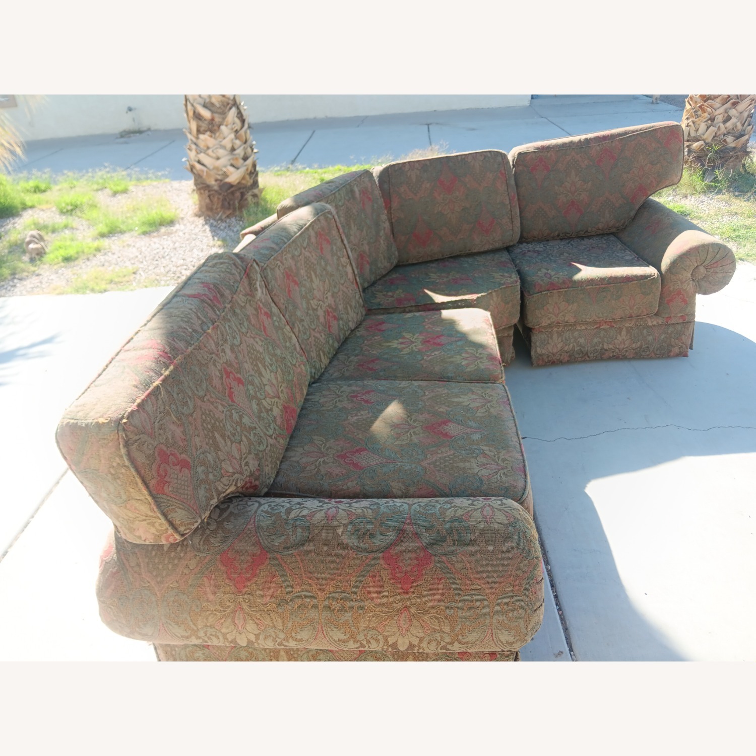 Vintage/Antique Green 3+ Piece Sectional - image-4