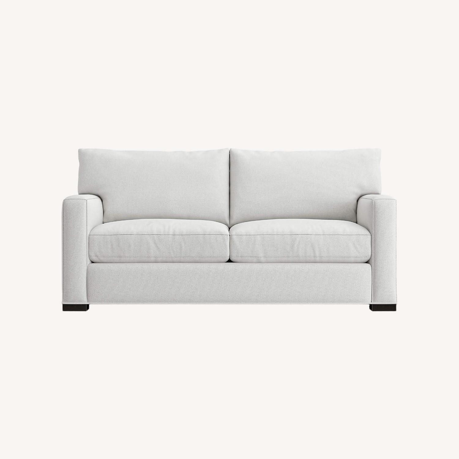 Crate & Barrel Axis Light Gray Fabric 2 Seater Sofa - image-0
