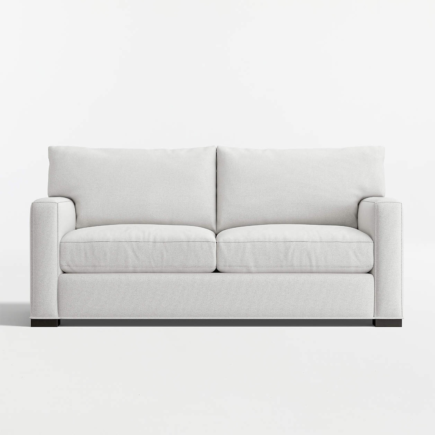 Crate & Barrel Axis Light Gray Fabric 2 Seater Sofa - image-5
