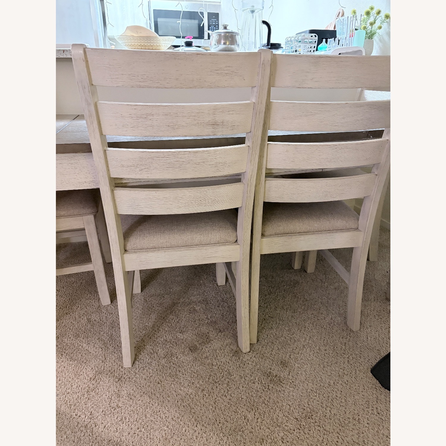 Ashley Furniture Dark Gray Wood Dining Set - image-6