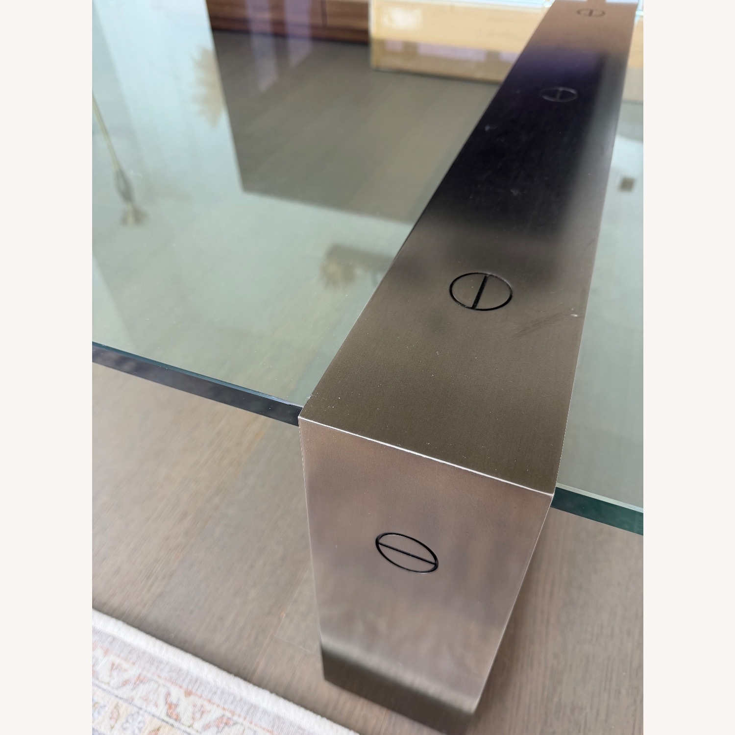 Restoration Hardware Lucida Glass Coffee Table - image-4