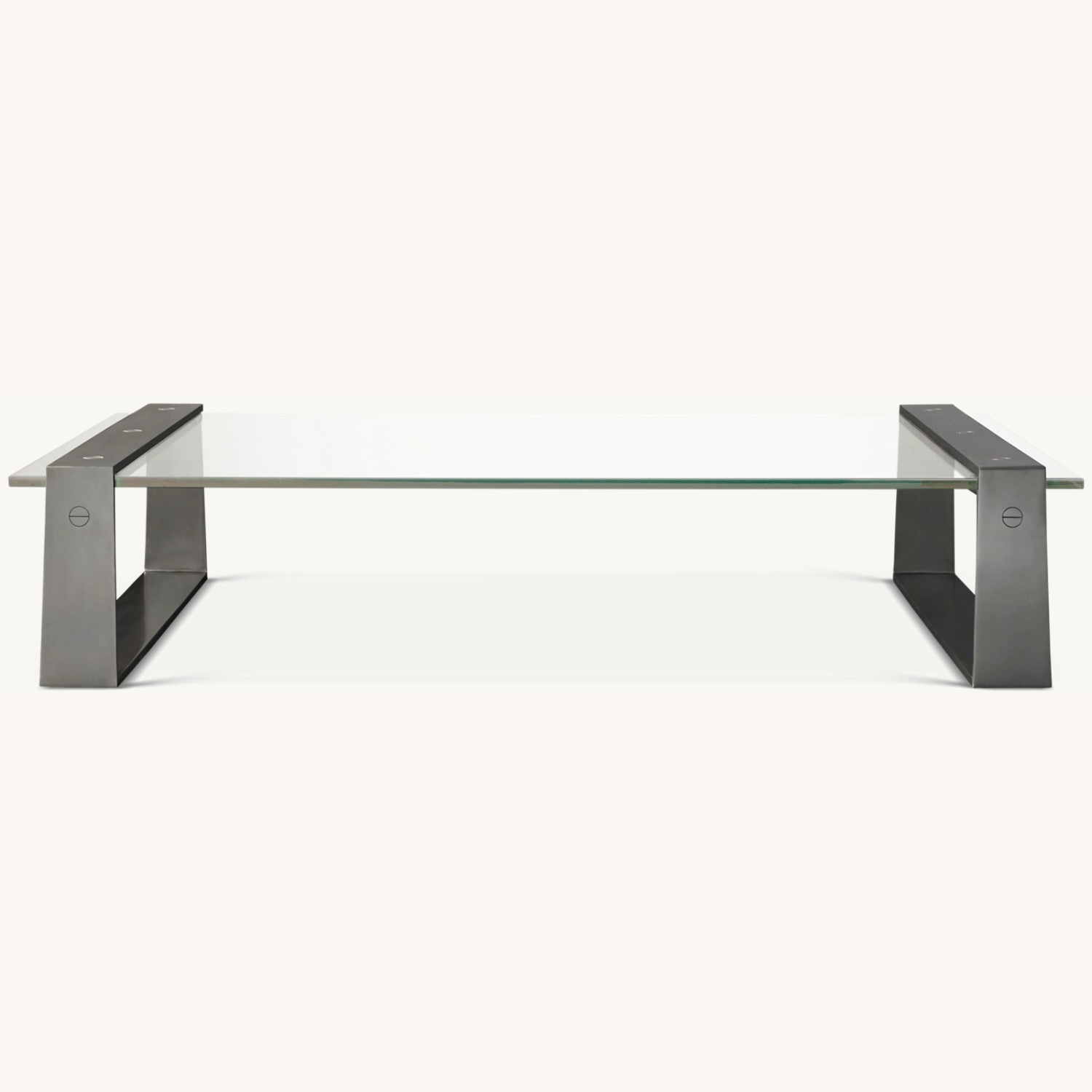 Restoration Hardware Lucida Glass Coffee Table - image-0