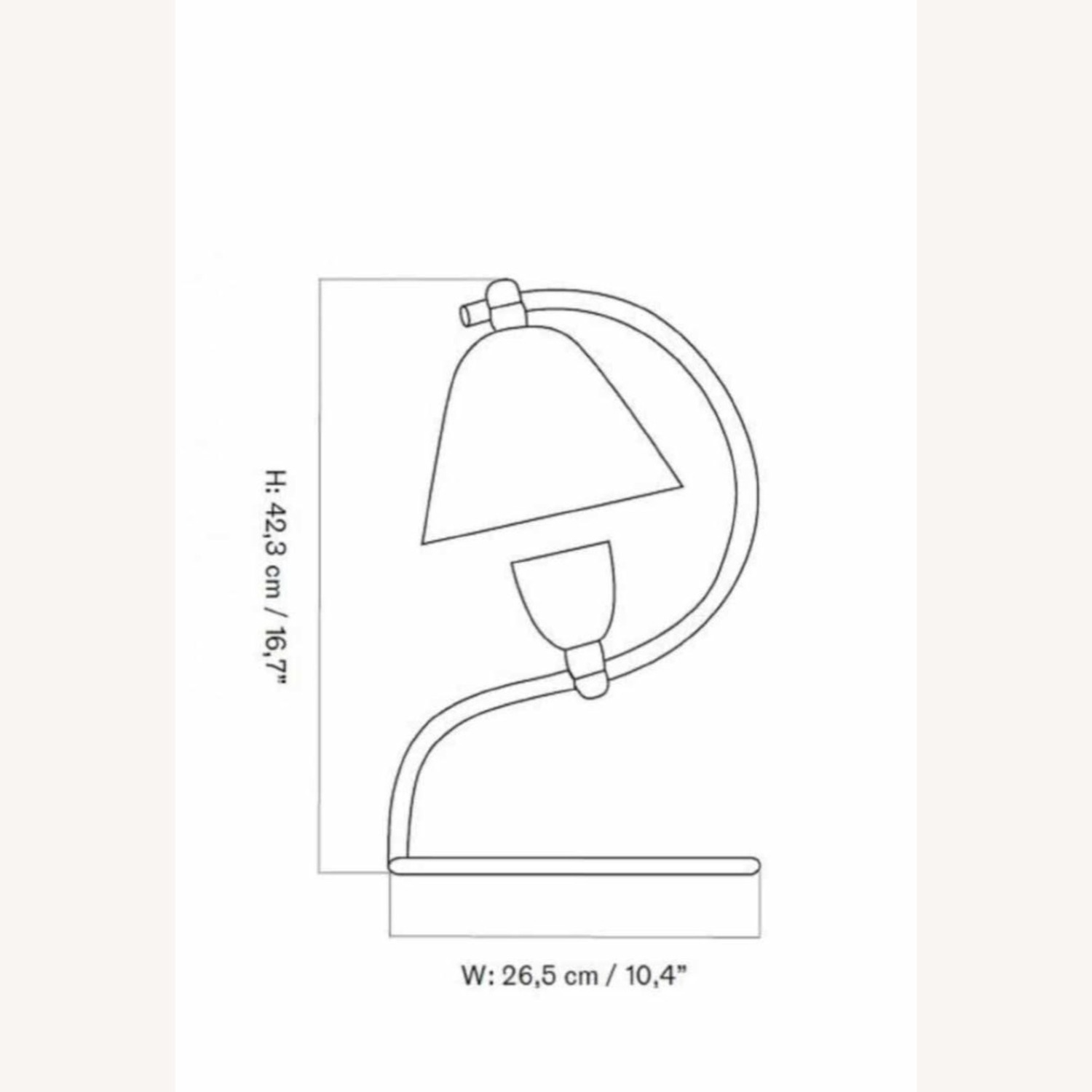 Audo Klampenborg Table Lamp, Brushed Brass - image-3