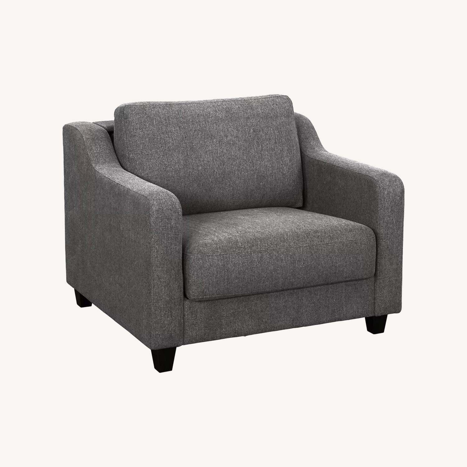Tribecca Home Dark Gray Fabric Sleeper Sofa - image-0
