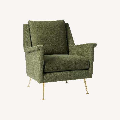Used West Elm Carlo Mid-Century Chair - Metal Legs for sale on AptDeco
