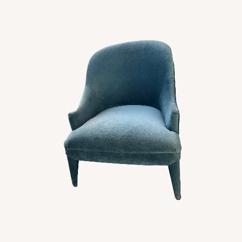 Used Anthropologie Amelia Blue Accent Chair for sale on AptDeco