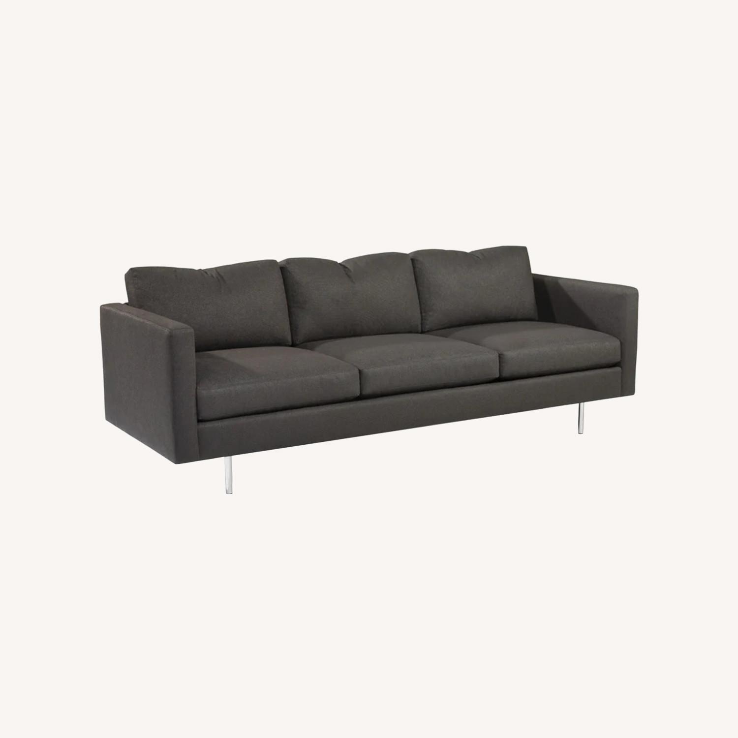 Milo Baughman Gray 3-Seater Sofa - image-0