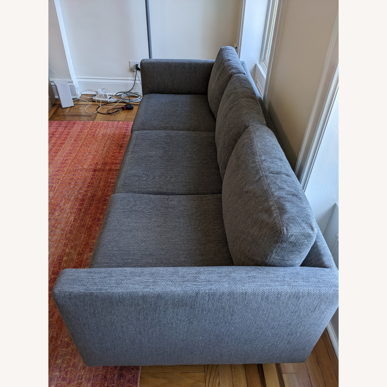 Milo Baughman Gray 3-Seater Sofa - image-4