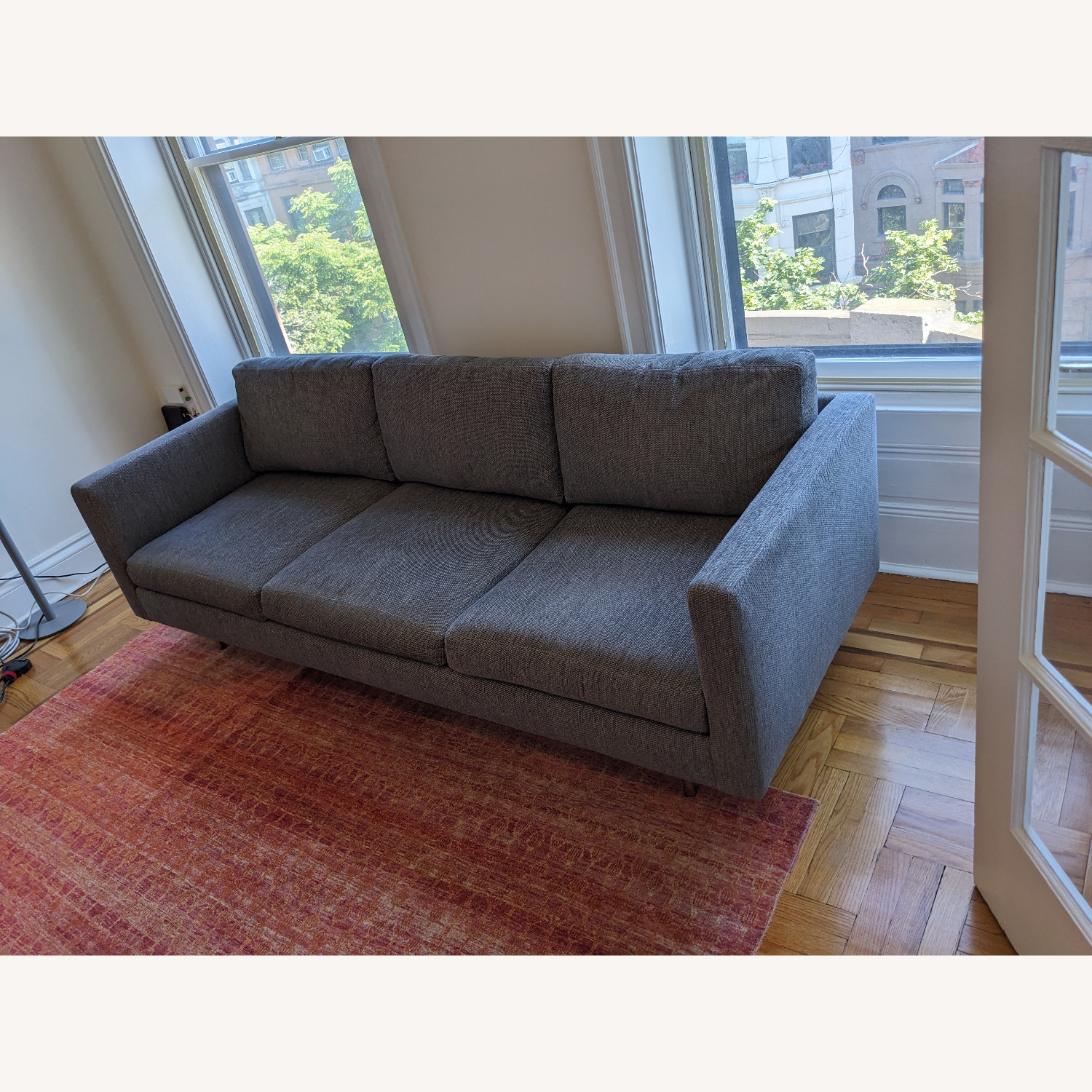 Milo Baughman Gray 3-Seater Sofa - image-2