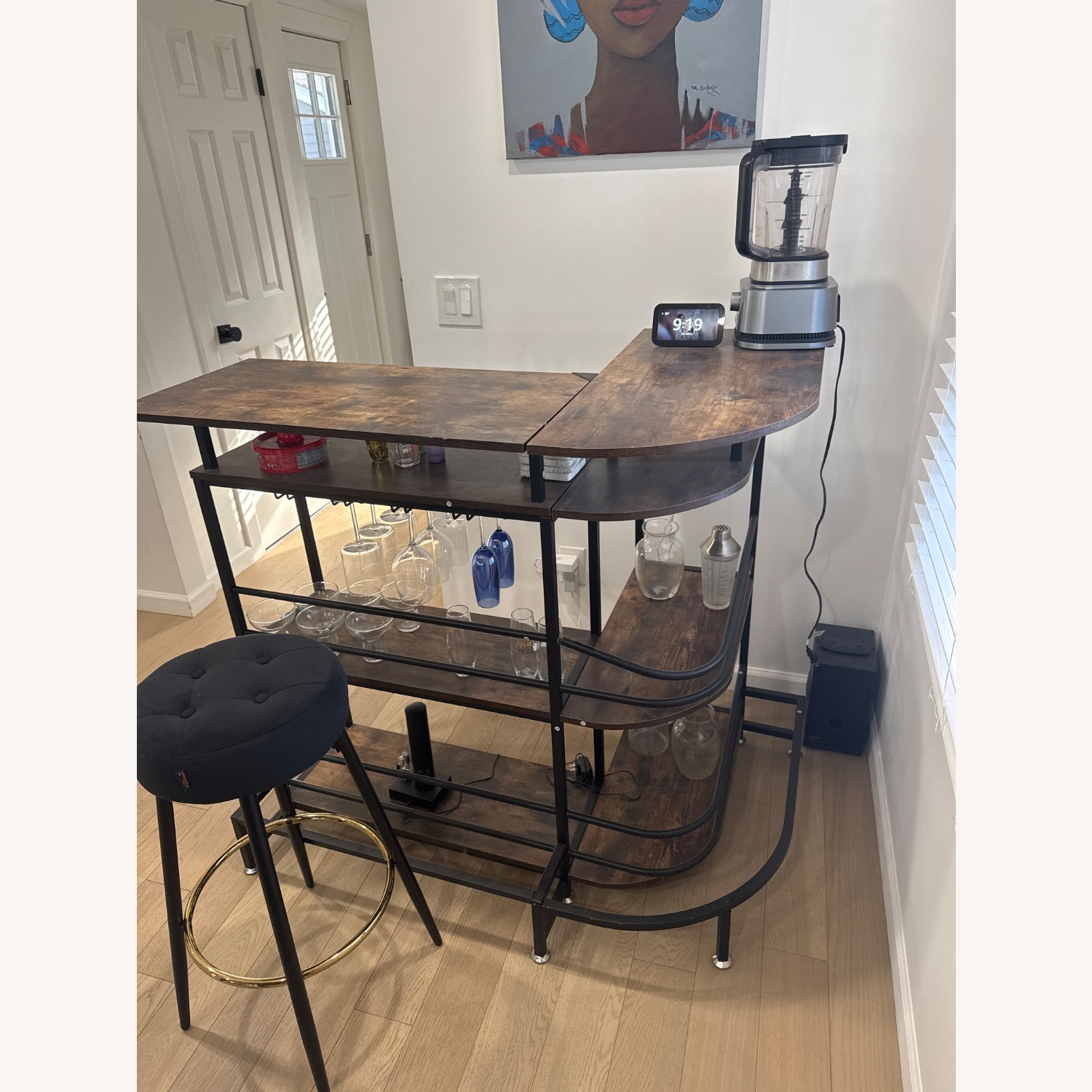 Wayfair Dark Brown Wood Bar Cart - image-4