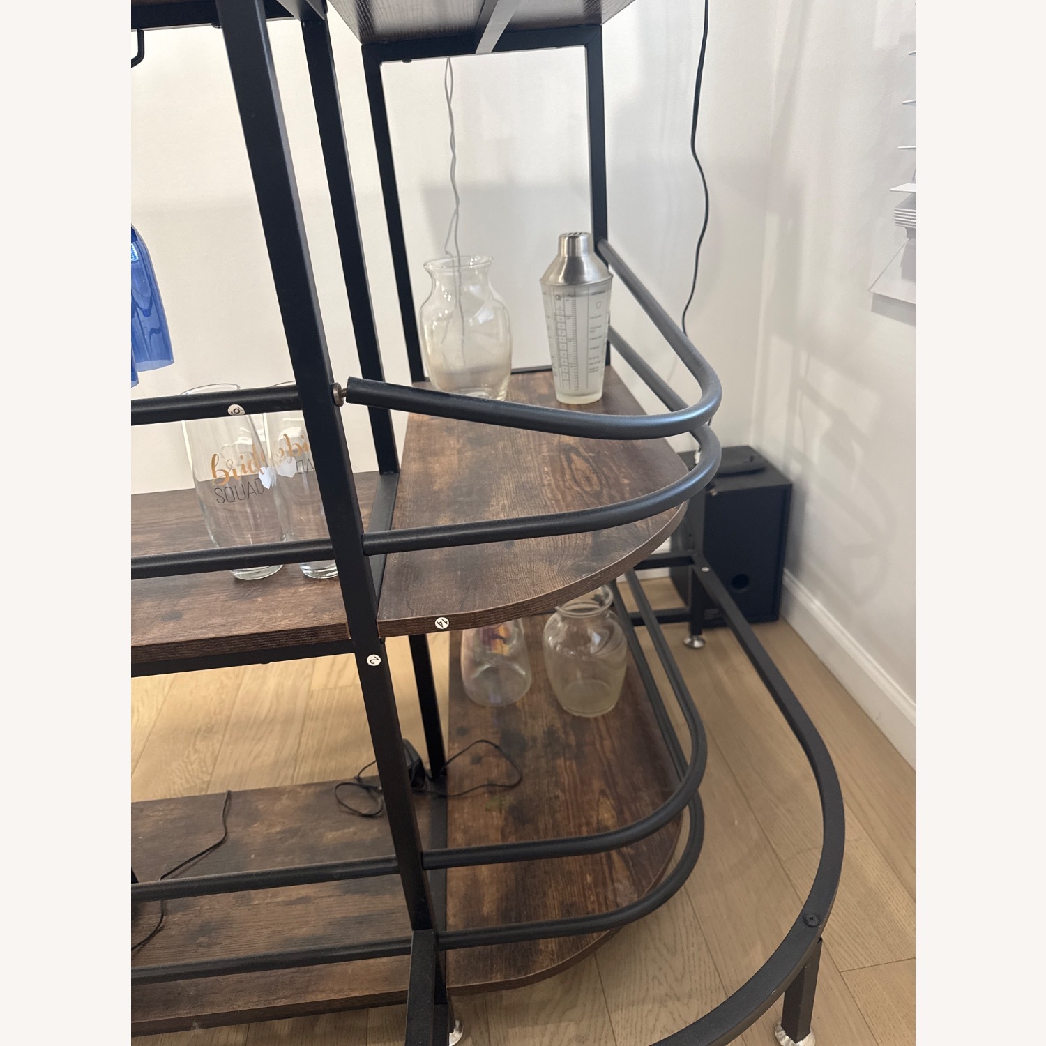Wayfair Dark Brown Wood Bar Cart - image-3