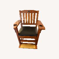 Vintage/Antique Finds Dark Brown Wood Armchair