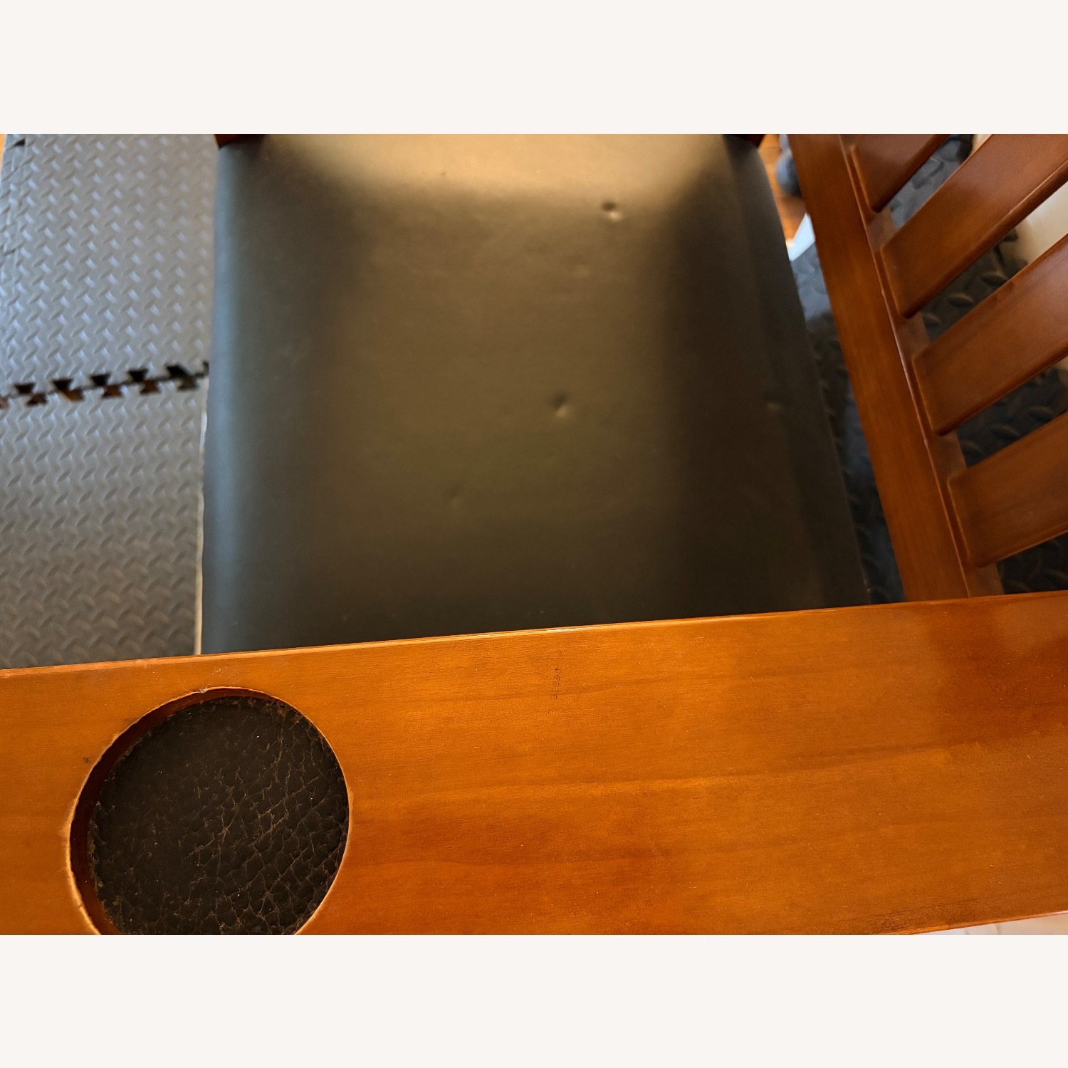 Vintage/Antique Finds Dark Brown Wood Armchair - image-2