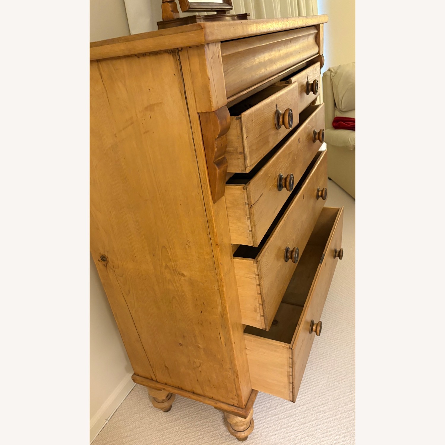 Vintage/Antique Tallboy Dresser - image-2