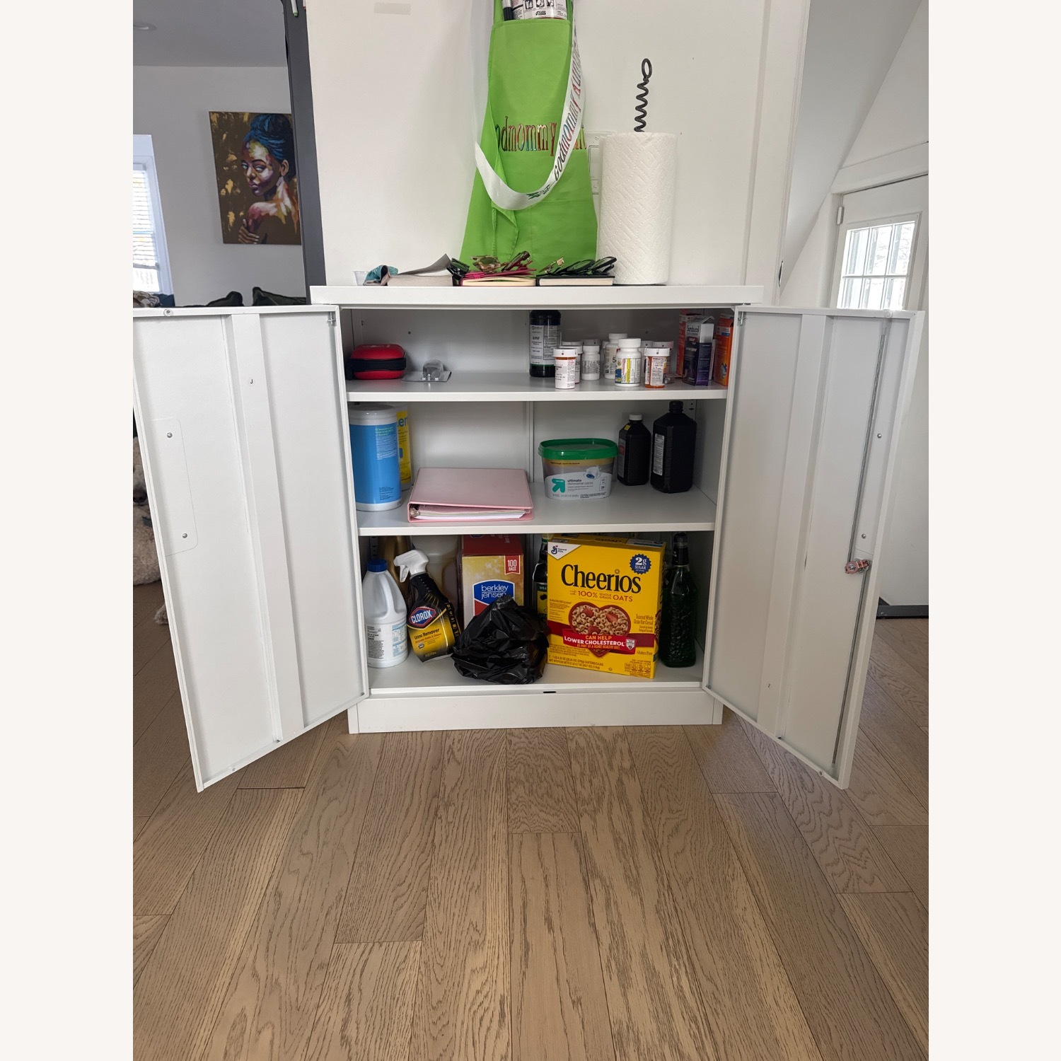 Amazon White Metal Media Storage - image-1